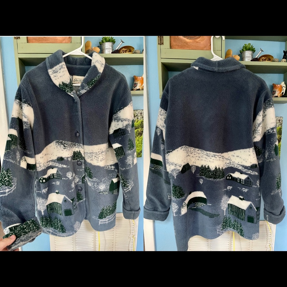 Small St John’s Bay Winter Scene Soft Fleece